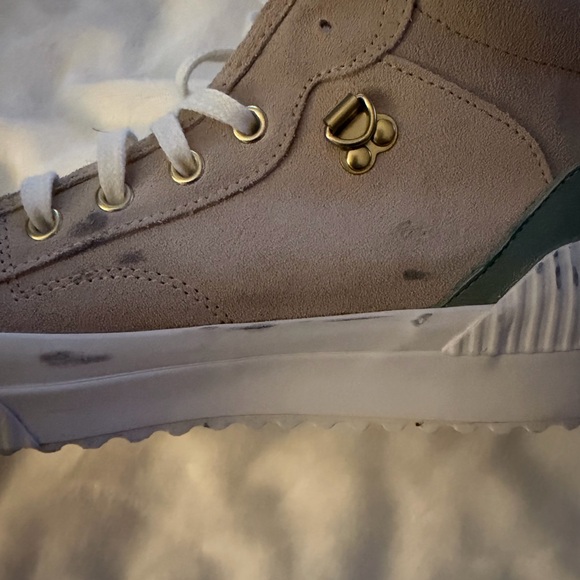 Keds Suede High-Tops in Beige and Sage - Picture 7 of 7